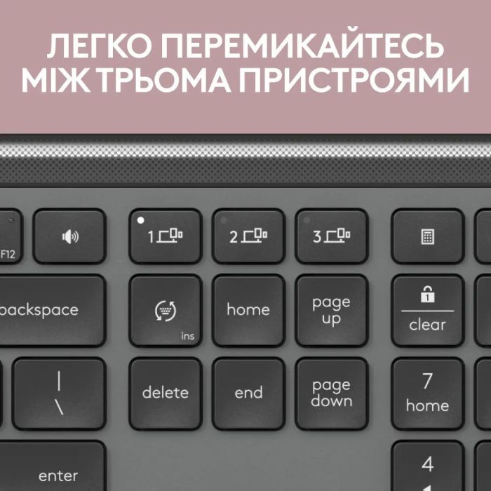 Комплект Logitech MK950 Bluetooth/Wireles UA Graphite (920-012490) изображение 12