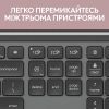 Комплект Logitech MK950 Bluetooth/Wireles UA Graphite (920-012490) изображение 12