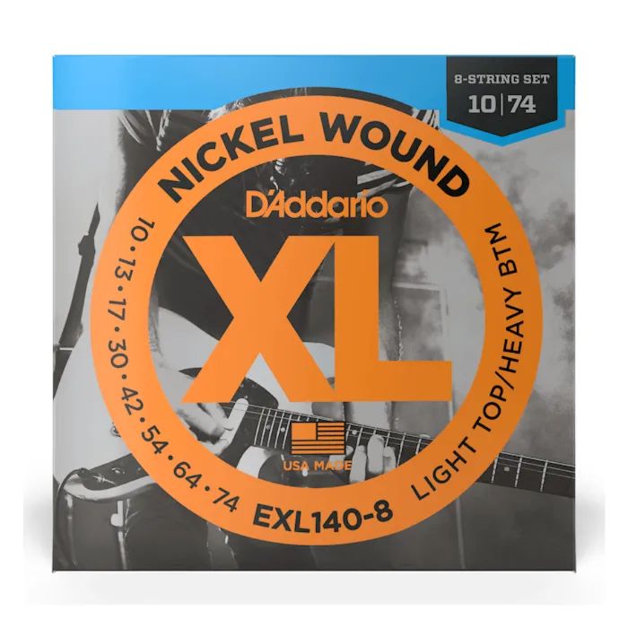 Струны для гитары D'Addario XL Nickel Wound Light Top / Heavy Bottom (10-52) (EXL140)
