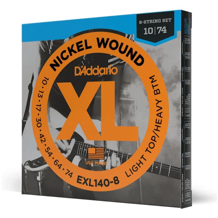 Струны для гитары D'Addario XL Nickel Wound Light Top / Heavy Bottom (10-52) (EXL140) изображение 2