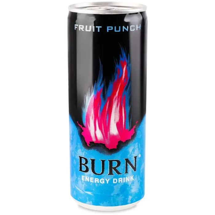 Энергетический напиток Burn Фруктовый пунш Безалкогольный сильногазированный 250 мл (5060895744156)