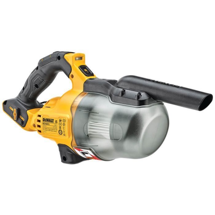 Пилосос будівельний DeWALT 18 B XR Li-lon, діаметр шланга 31,8 мм, 21,7 л/с, 1.5 кг (без АКБ та ЗУ) (DCV501LN) зображення 3