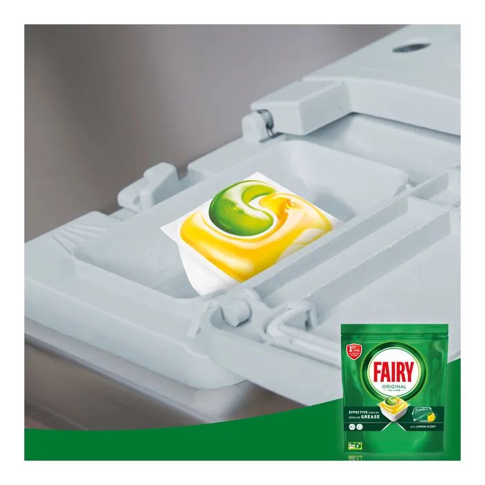 Таблетки для посудомоечных машин Fairy Original All in One Lemon 29 шт. (8006540726891/8700216237314) изображение 5