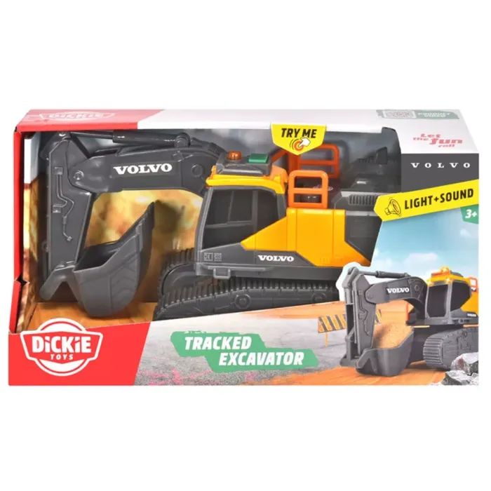 Спецтехника Dickie Toys Экскаватор Вольво со звук. и свет. эффект., 23 см (3723008) изображение 5