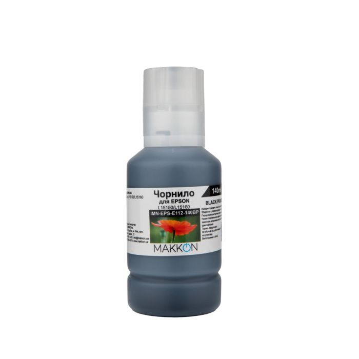 Чернила Makkon Epson 112, 140 мл black pigment (IMN-EPS-E112-140BP)