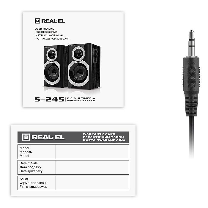 Акустична система REAL-EL S-245 Black (EL121200015) зображення 9