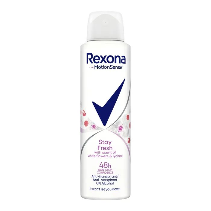 Антиперспирант Rexona Свежесть белых цветов и личи 150 мл (8717163680568)