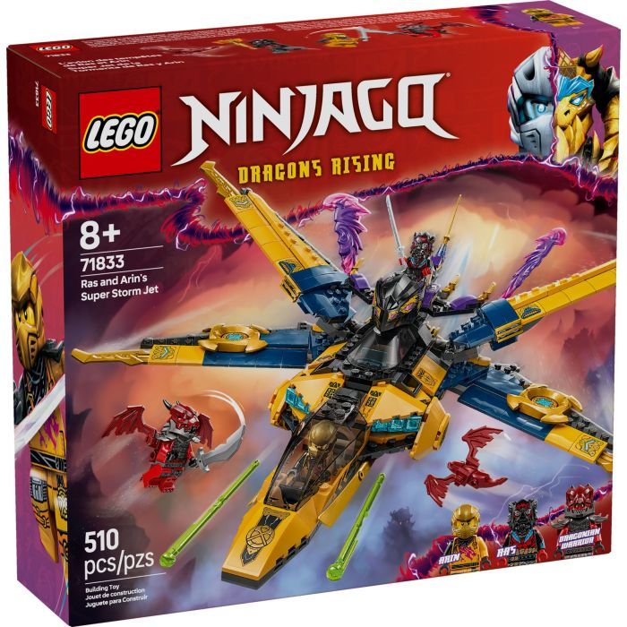 Конструктор LEGO Ninjago Суперштормовой реактивный самолет Рас и Арин (71833)