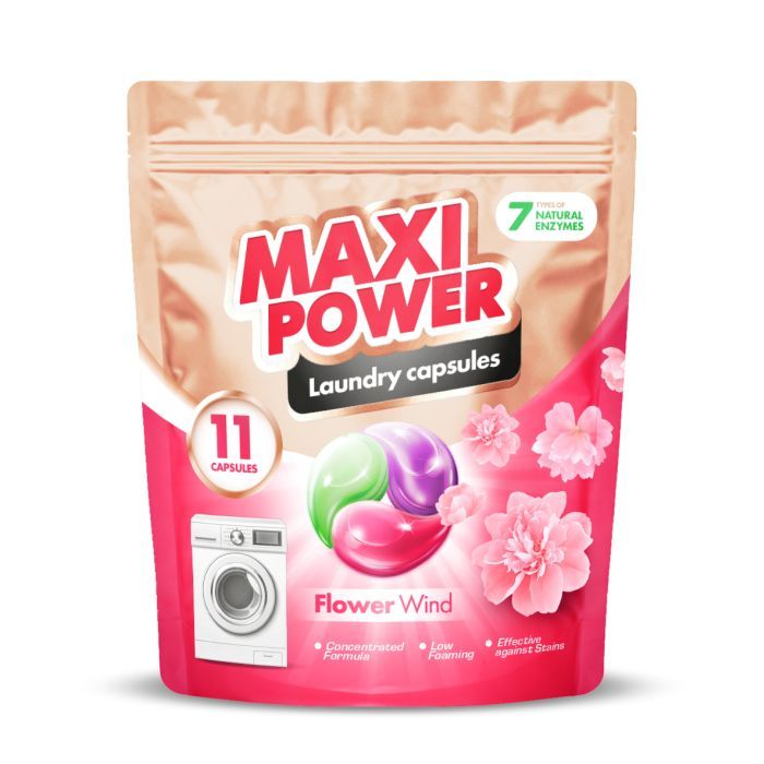 Капсулы для стирки Maxi Power Flower Wind 11 шт. (4823098414988)