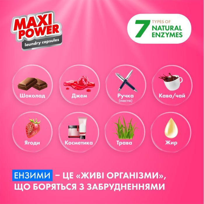 Капсулы для стирки Maxi Power Flower Wind 11 шт. (4823098414988) изображение 3