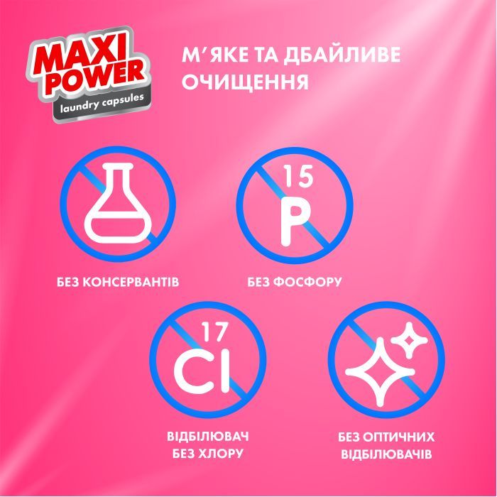 Капсулы для стирки Maxi Power Flower Wind 11 шт. (4823098414988) изображение 5