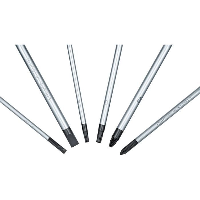 Набор отверток Bosch набор 6шт, SL 3.5, 6.5 мм, Т15х75мм, Т20х100мм, PH1x100мм, PZ2x125 мм (1.600.A02.CV3) изображение 3