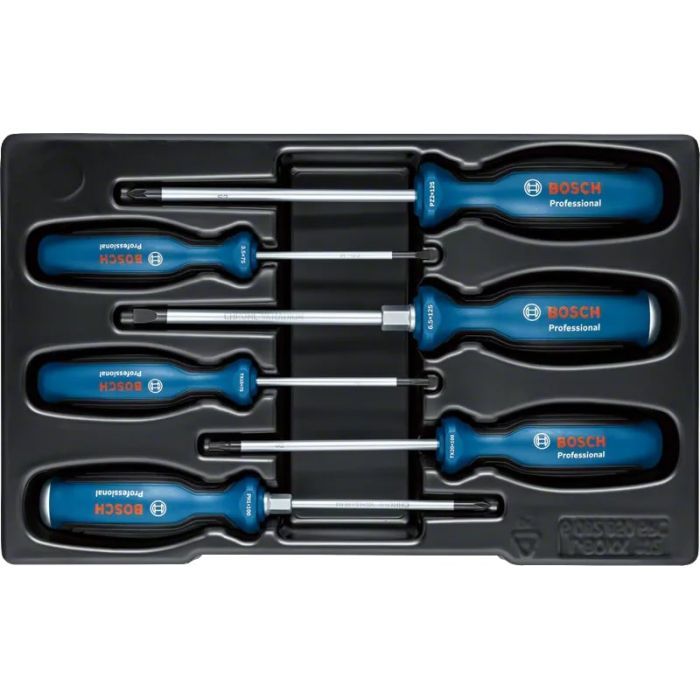 Набор отверток Bosch набор 6шт, SL 3.5, 6.5 мм, Т15х75мм, Т20х100мм, PH1x100мм, PZ2x125 мм (1.600.A02.CV3) изображение 7