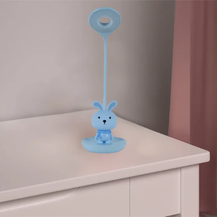Настільна лампа Kite Bunny LED з акумулятором, біла (K24-492-1-1) зображення 6