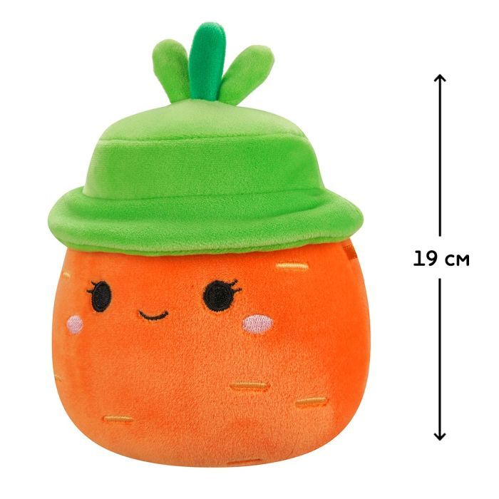 Мягкая игрушка Squishmallows Морковка Каролина в шляпе 19 см (SQER01214) изображение 2