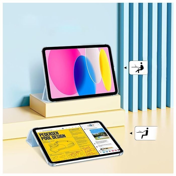 Чехол для планшета BeCover Tri Fold Hard Apple iPad 10.9" 2022/24/11" 2025/2024 Black (712983) изображение 5