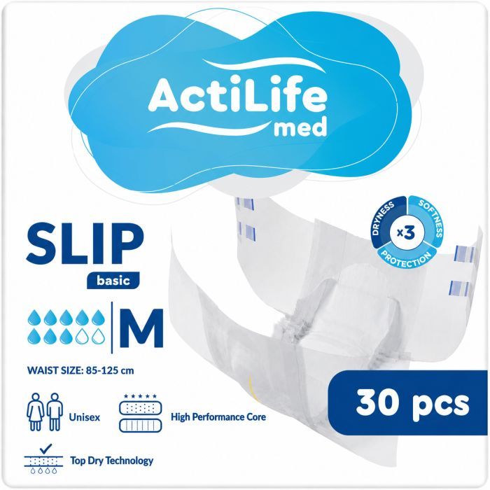 Підгузки для дорослих ActiLife Med Basic L, 30 шт (4820174981662)