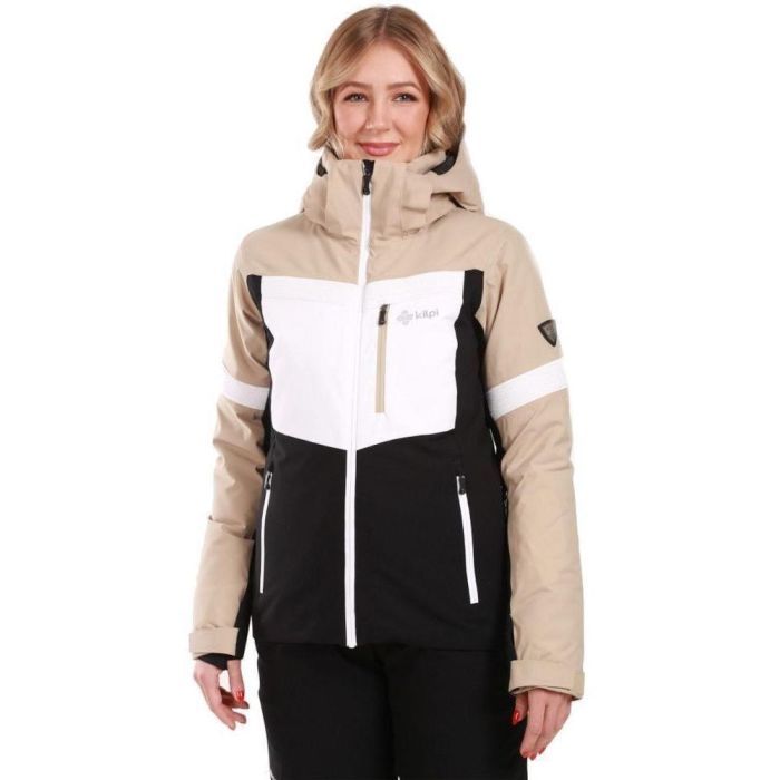 Куртка Kilpi Valera-W beige/white/black - 38 - бежевий/білий/чорний (024.0566)