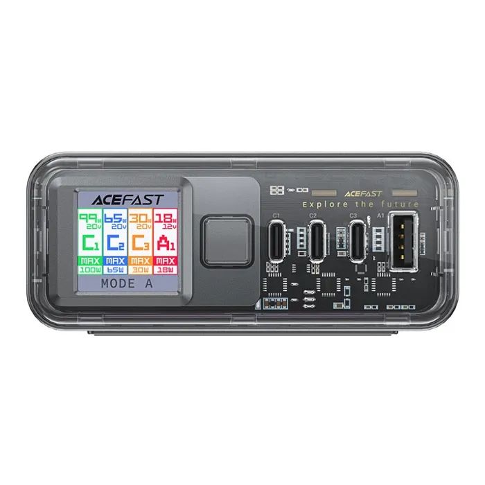 Зарядний пристрій Acefast 4xUSB 218W (3xUSB-C + USB-A) Gan Z4 Fast Charger (6974316282587) зображення 2