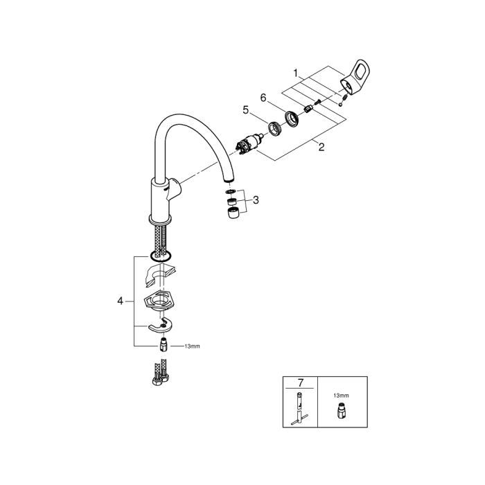 Змішувач Grohe BauLoop 31368000 зображення 3