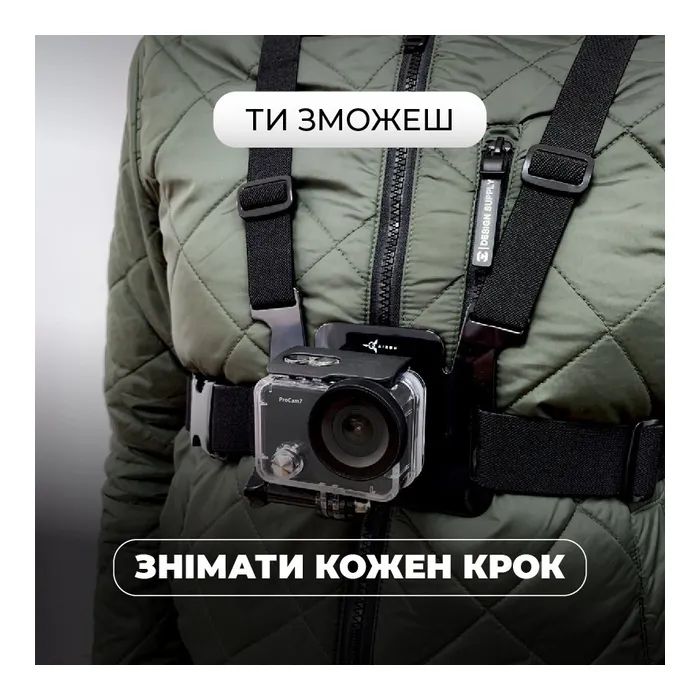 Экшн-камера AirOn ProCam 7 30in1 Blogger Kit Black (4822356754800) изображение 7