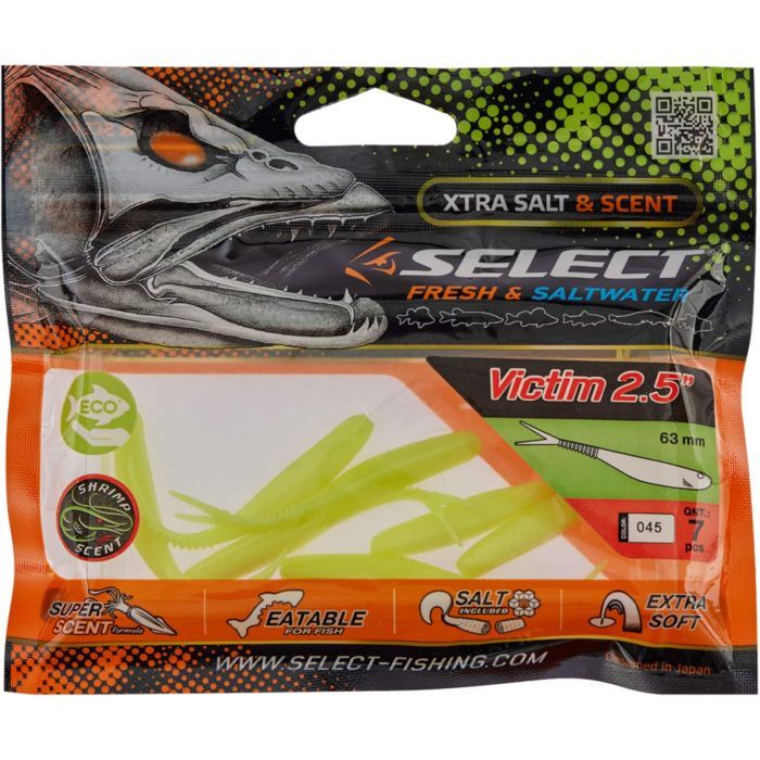 Силікон рибальський Select Victim V-Tail 2.5" 900 (7 шт/уп) (1870.74.34) зображення 2