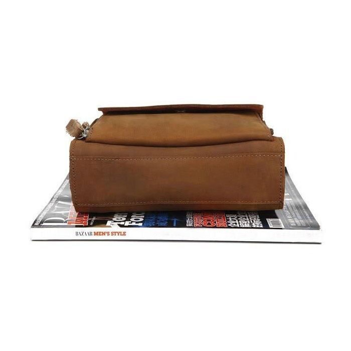 Сумка Vintage Из винтажной кожи Коричневая (14159) изображение 6