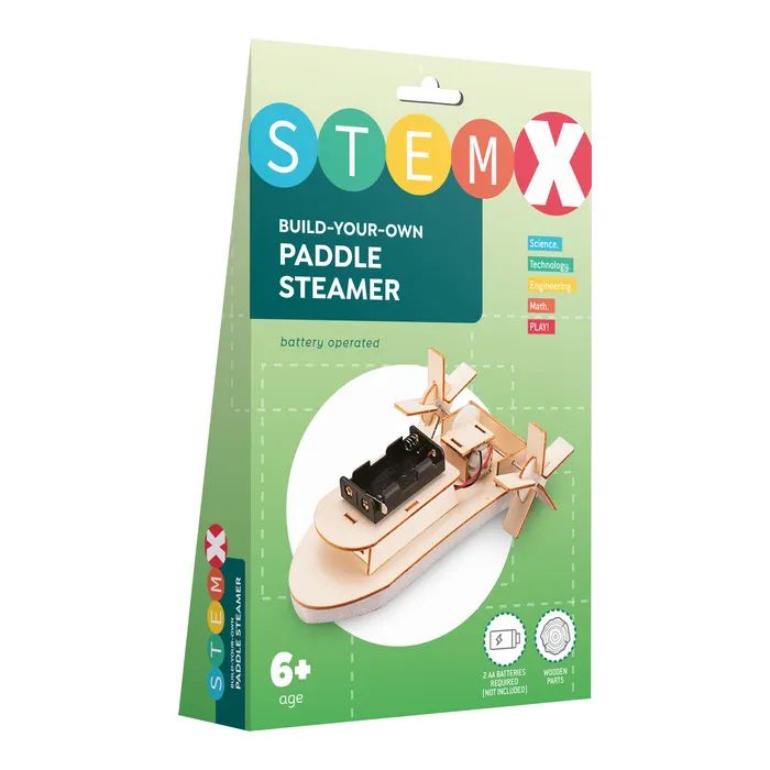 Конструктор Stem Колесный пароход Деревянный на батарейках (3858894673728)