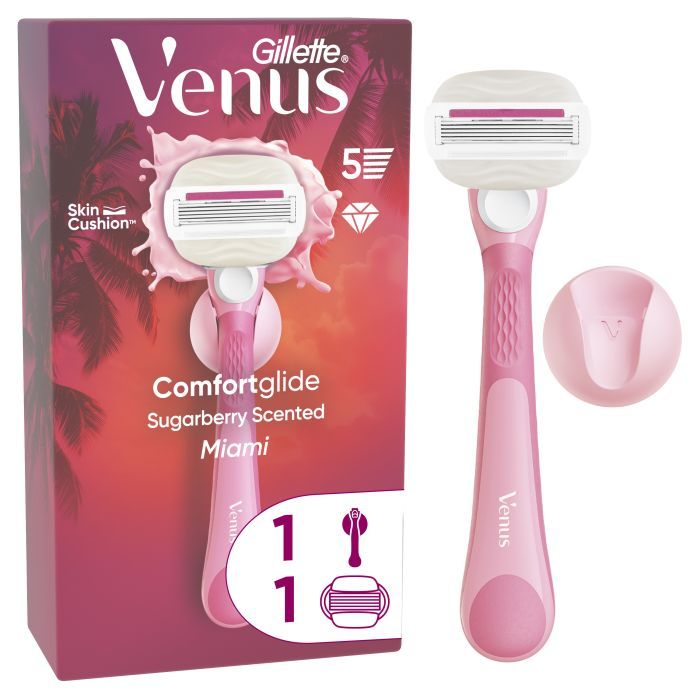 Бритва Gillette Venus Comfortglide Sugarberry Scented Miami с 1 сменным картриджем (8700216674195)