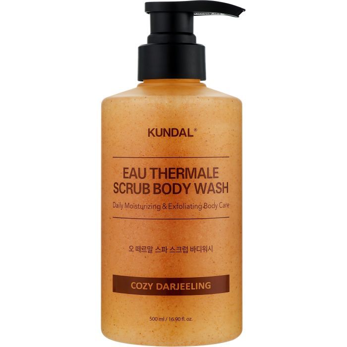 Гель для душа Kundal Eau Thermal Scrub Body Wash Cozy Darjeeling 500 мл (8809809428662)
