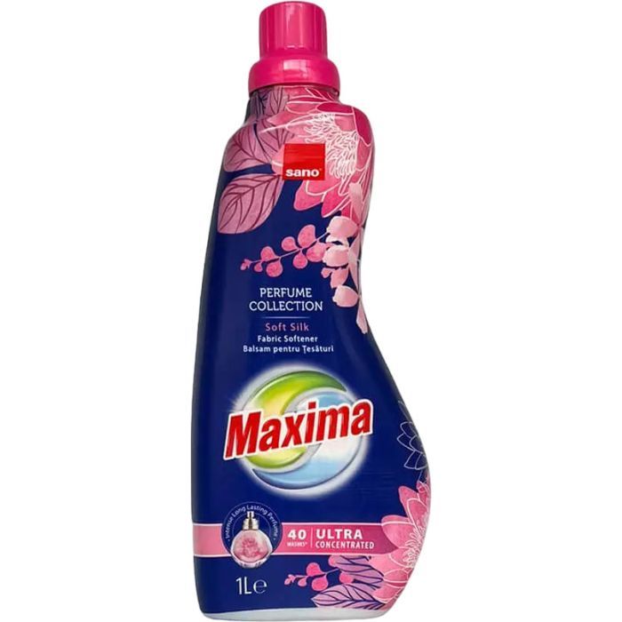 Кондиционер для белья Sano Maxima Soft Silk Суперконцентрированный смягчитель 1 л (7290102991433)