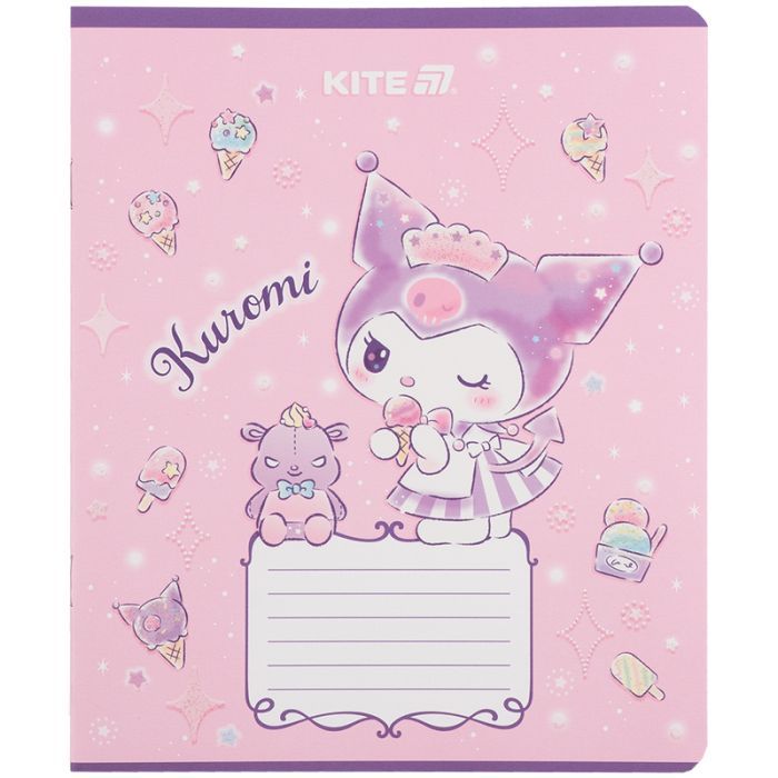 Тетрадь Kite Kuromi, 12 листов, клетка (HK25-232-3) изображение 10