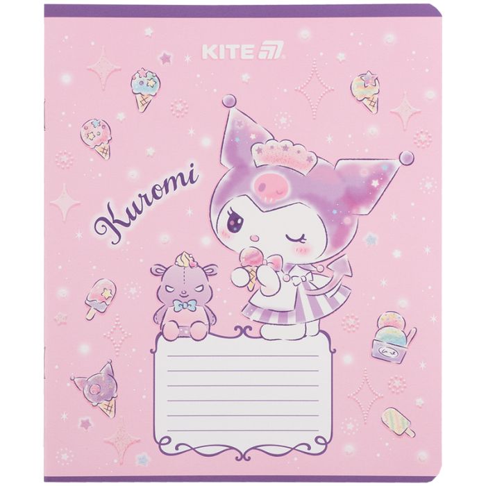 Тетрадь Kite Kuromi, 12 листов, клетка (HK25-232-3) изображение 10