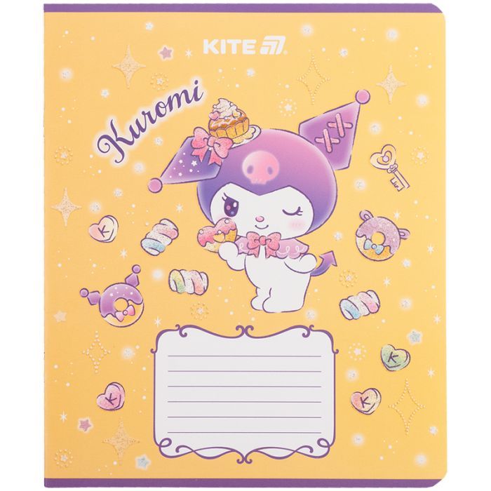 Тетрадь Kite Kuromi, 12 листов, клетка (HK25-232-3) изображение 12