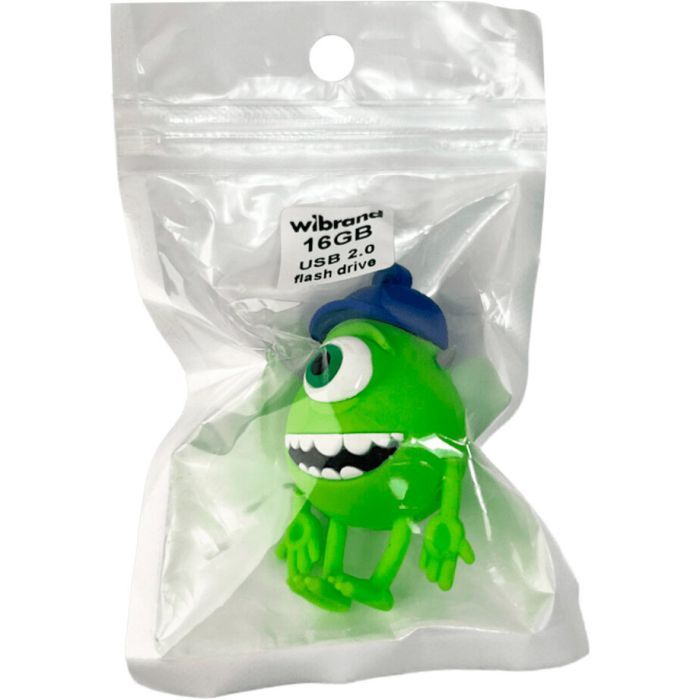 USB флеш накопитель Wibrand 16GB Mike Wazowski Green USB 2.0 (WI2.0/MW16G) изображение 6