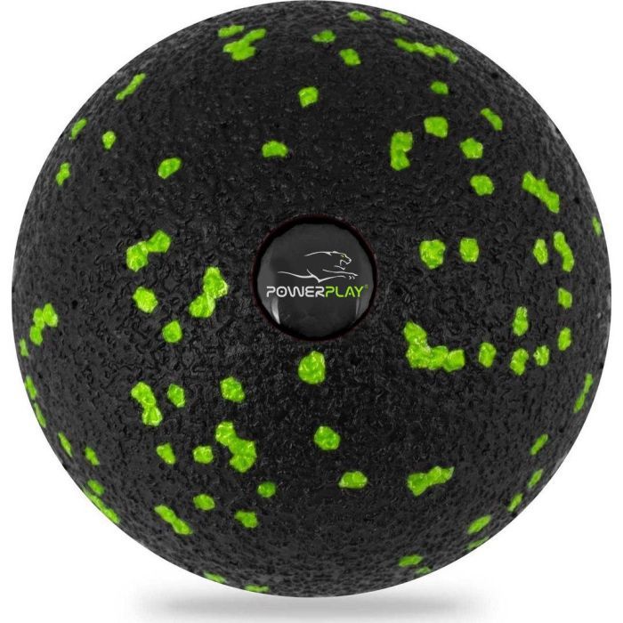 Массажный мяч PowerPlay PP-4351 Epp Massage Ball (d10) Чорно/Зелений (PP-4351_Green_d10)