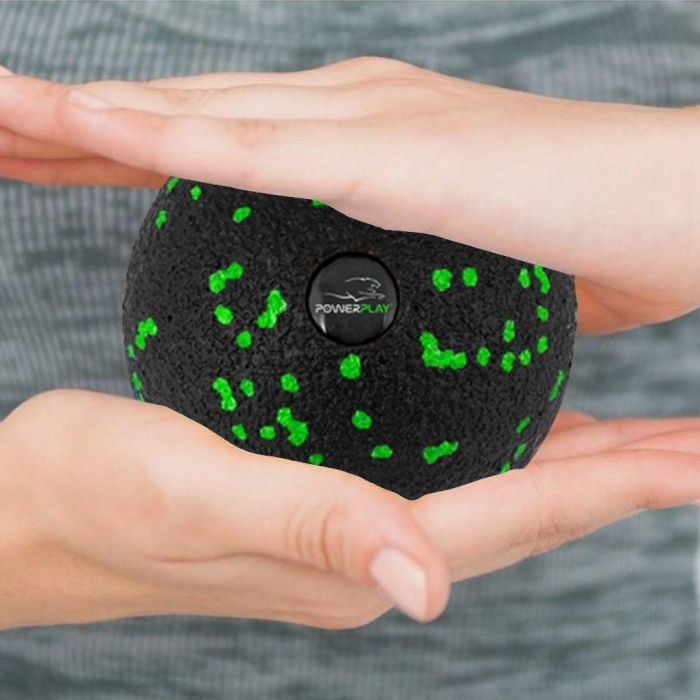 Массажный мяч PowerPlay PP-4351 Epp Massage Ball (d10) Чорно/Зелений (PP-4351_Green_d10) изображение 3
