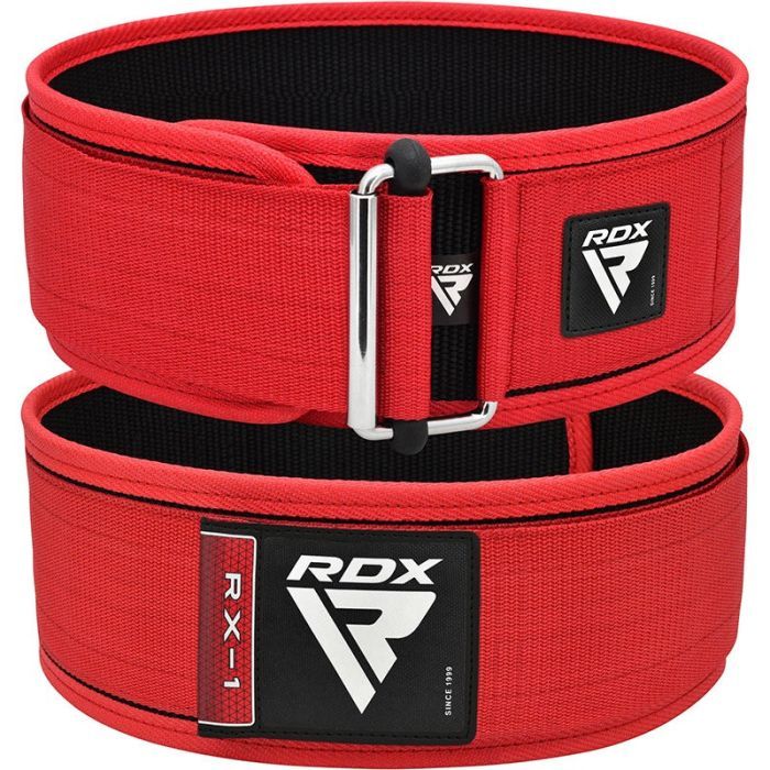 Атлетический пояс RDX RX1 Weight Lifting Belt Red L (WBS-RX1R-L) изображение 2
