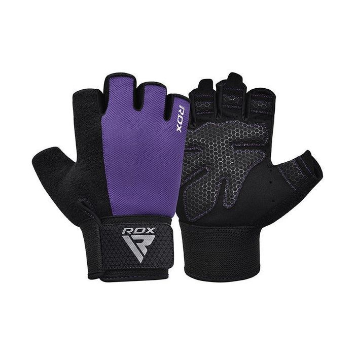 Перчатки для фитнеса RDX W1 Half Purple Plus M (WGA-W1HPR-M+) изображение 4