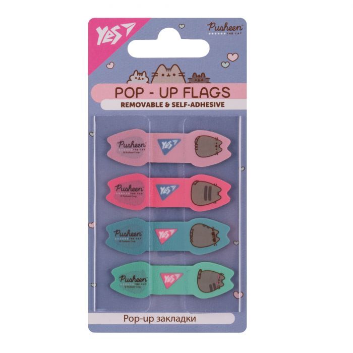 Стикер-закладка Yes Pop-up Pusheen пластик 80 шт (170443)