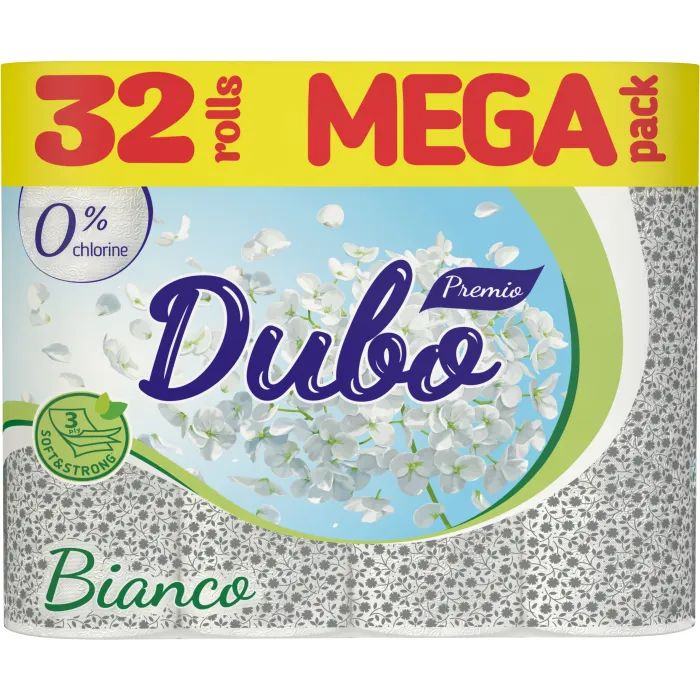 Туалетная бумага Диво Premio Bianco 3 слоя 32 рулона (4820003837665)