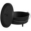 Котел туристический Bo-Camp Dutch Oven Cast Iron 31 cm / 5 L Black (2122410) (DAS303290) изображение 2