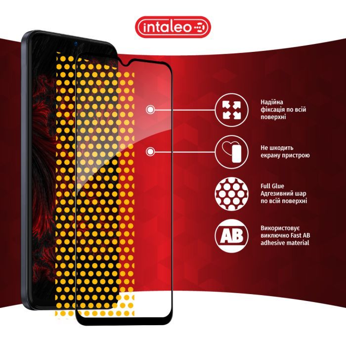 Стекло защитное Intaleo Full Glue Tecno Spark 9 Pro Black (1283126547331) изображение 7