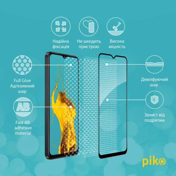 Скло захисне Piko Full Glue Oppo A38 5G Black (1283126582509) зображення 3