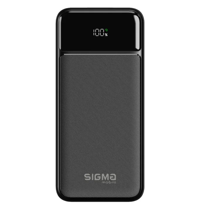 Батарея универсальная Sigma X-power SI20A4QL 20000mAh, PD/20W, QC/22.5W, LED, cable 20w, black (4827798799710)