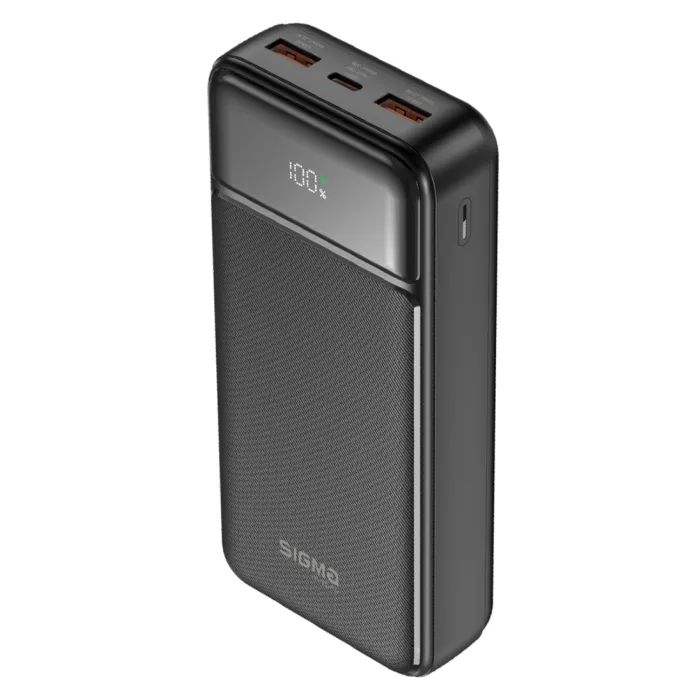 Батарея универсальная Sigma X-power SI20A4QL 20000mAh, PD/20W, QC/22.5W, LED, cable 20w, black (4827798799710) изображение 3