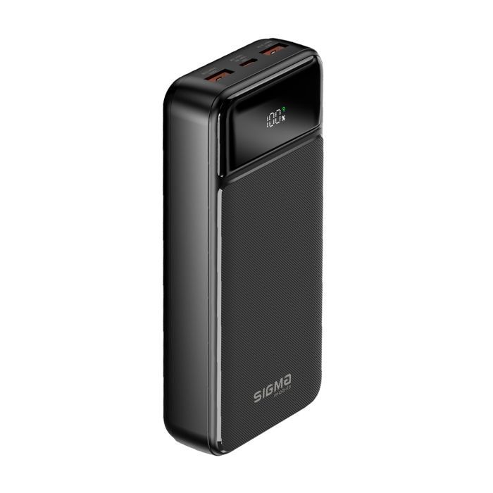 Батарея универсальная Sigma X-power SI20A4QL 20000mAh, PD/20W, QC/22.5W, LED, cable 20w, black (4827798799710) изображение 4