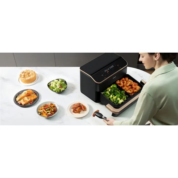 Мультипечь Cosori Dual Blaze Twinfry 10-Litre CAF-TF101S-AEUR изображение 11