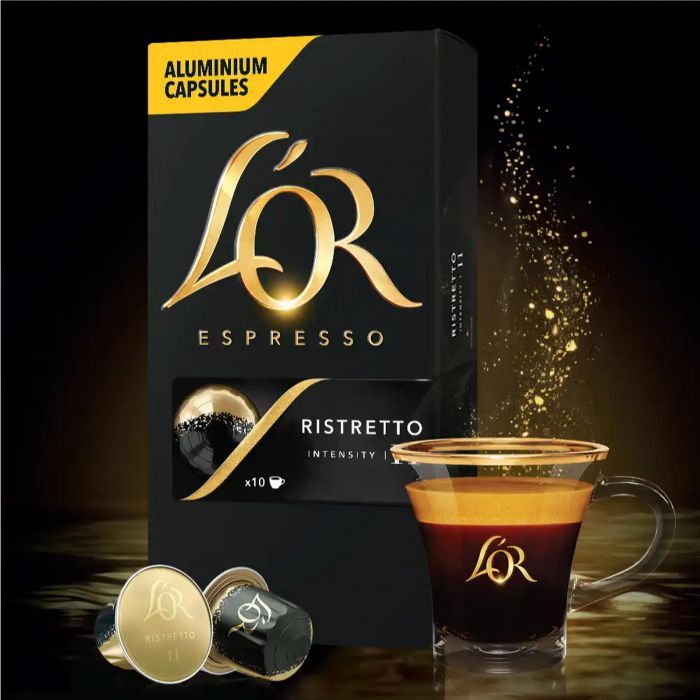 Кофе L'OR Espresso Ristretto 100% Арабика в капсулах 10 шт (8711000891643) изображение 4