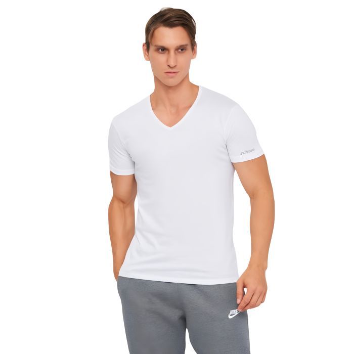 Футболка Kappa T-shirt Mezza Manica Scollo V K1315 BluNavy темно-синій L (8052394816332)